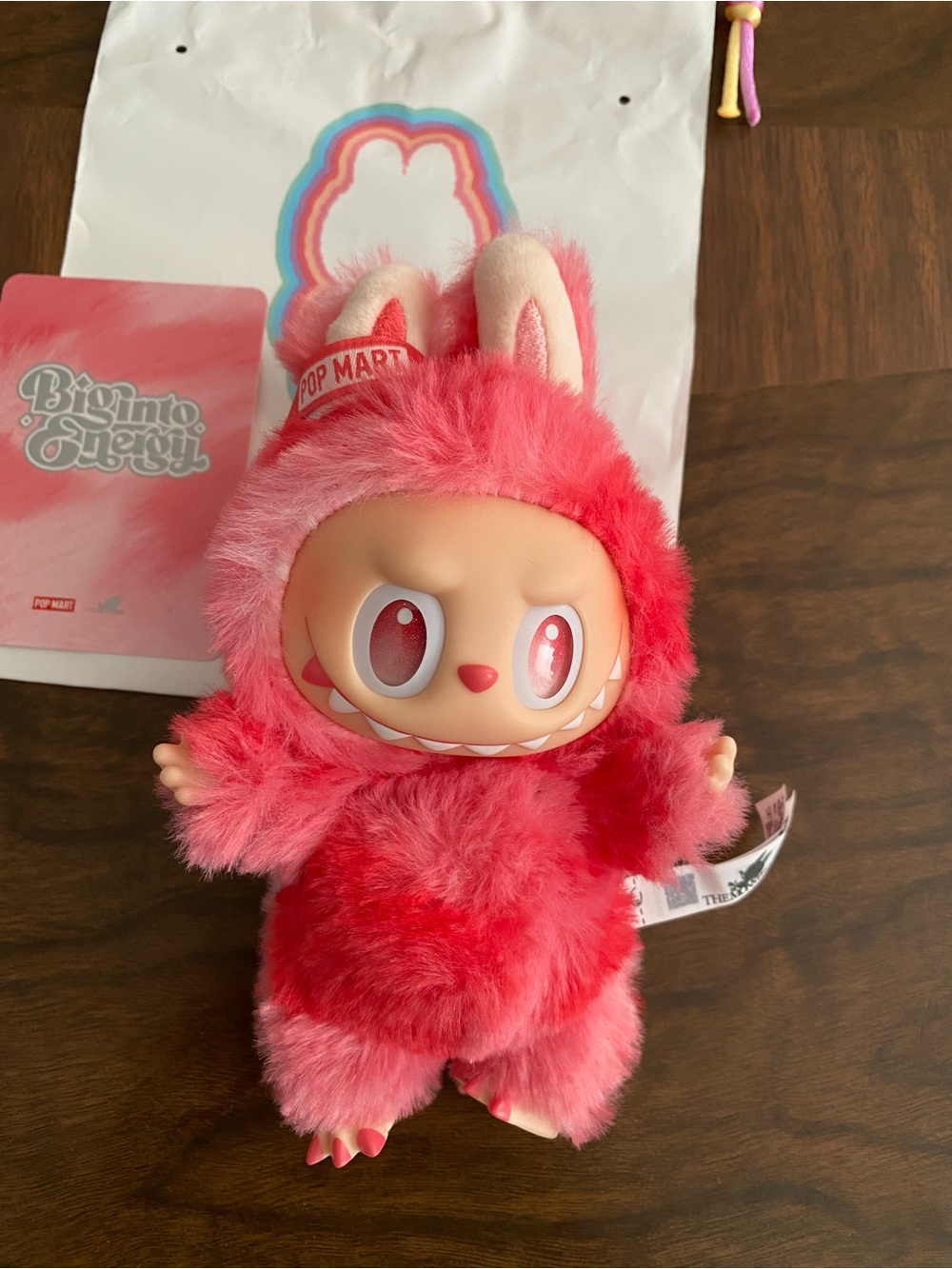 Pop Mart Labubu THE MONSTERS Big into Energy Series Vinyl Plush Pendant Love